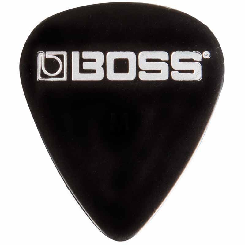 Boss bpk-12-bm guitare celluloïd choisit noir moyen 12 pcs