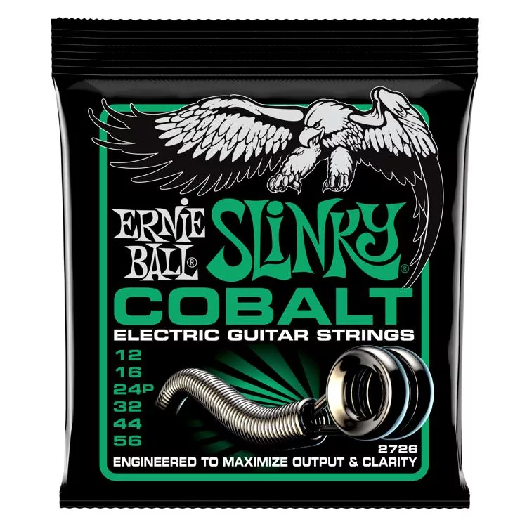 Ernie Ball Slinky Cobalt 2726Eb Electric Guitar Strings 6 String Set 012 - 056 - Red One Music
