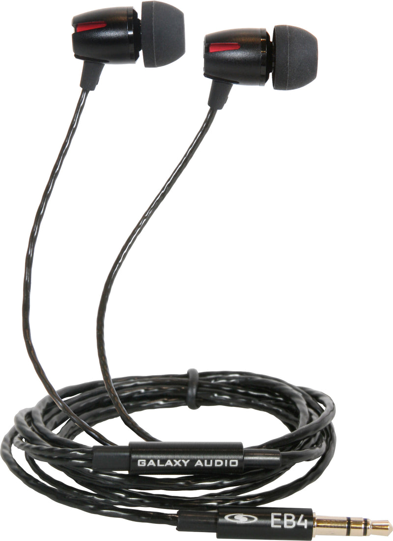 Galaxy Audio EB4 Single-Driver In-Ear Stereo Monitor Earbuds
