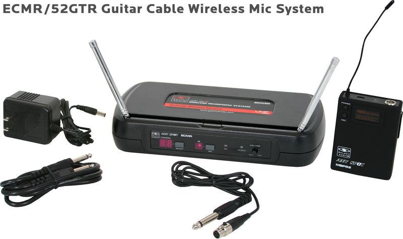 Galaxy Audio ECMR/52GTR Guitar Cable Wireless Mic System