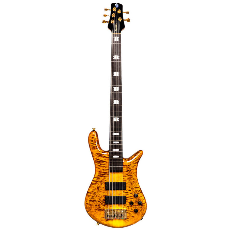 Spector EURO5LTTEG Euro 5 LT - 5 String Electric Bass with Passive Bartolini Pickups - Tiger Eye Gloss