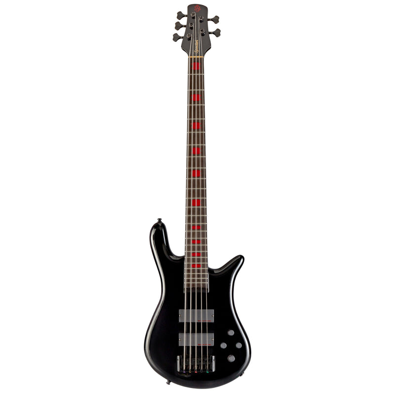 Spector EURO5LXALEX2 Euro5LX Alex Webster - Basse électrique 5 cordes avec Seymour Duncan Humbuckers - Noir brillant