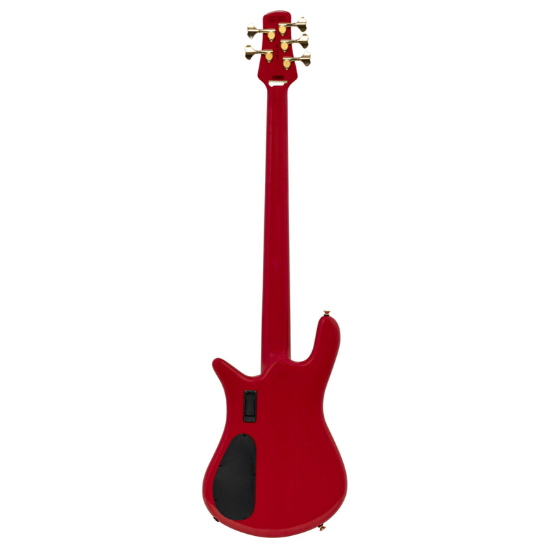 Spector EURO5RDCL Euro 5 Classic - Basse électrique 5 cordes avec double micros simple bobinage - Rouge massif