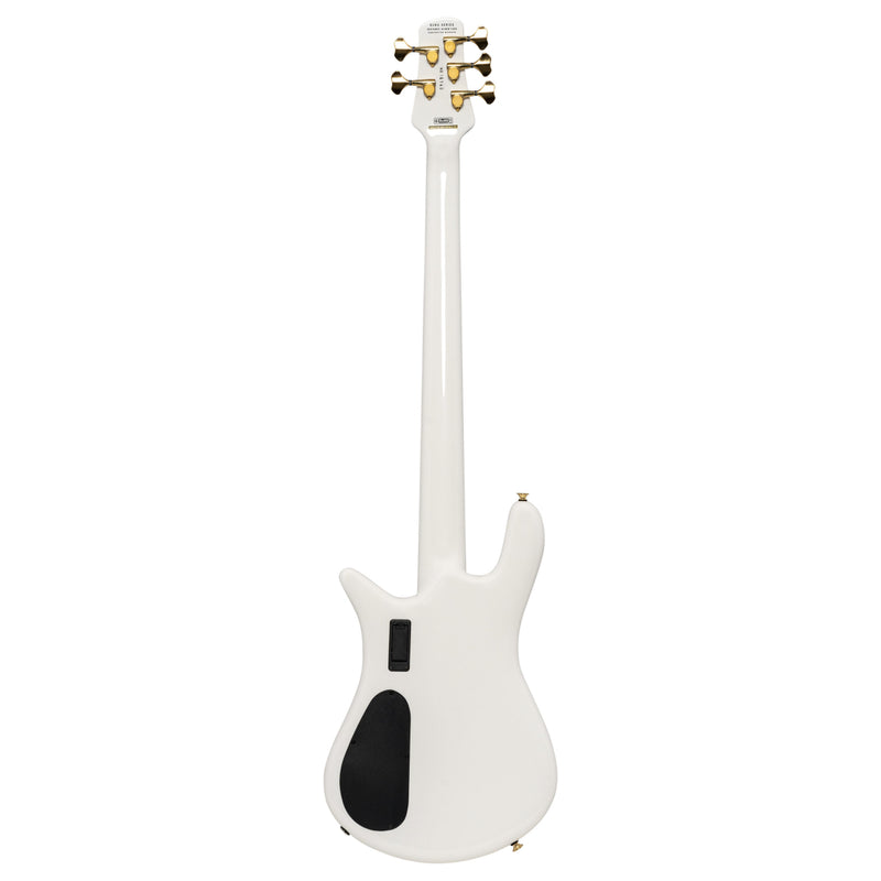 Spector EURO5WHCL Euro 5 Classic - 5 String Electric Bass with Dual Single Coil Pickups - Solid White