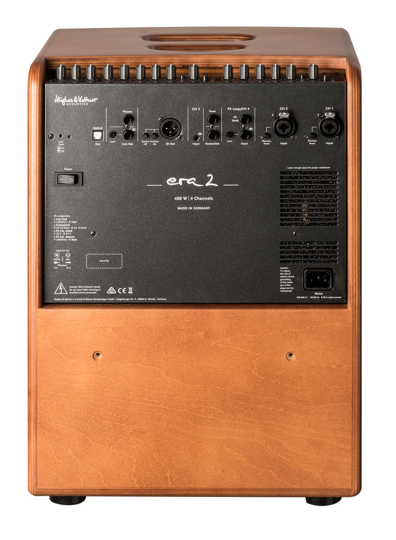 Hughes & Kettner ERA2/WD 400 W 2 x 8" avec amplificateur combo acoustique tweeter 1" - Finition bois
