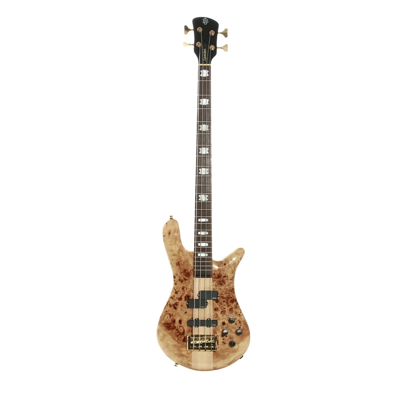 Spector EURO4LXPOPB Euro 4Lx Electric Bass with Gold Hardware - Poplar Burl Gloss