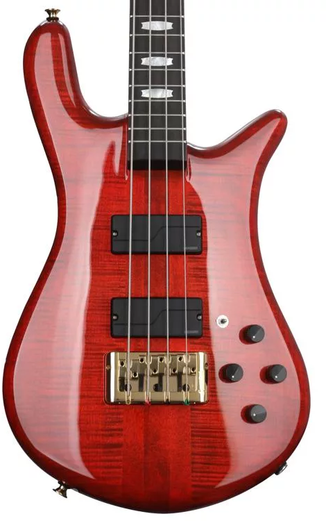 Spector EURO4LTSRG Euro 4 LT Rudy Sarzo Signature Electric Bass - Scarlett Red Gloss