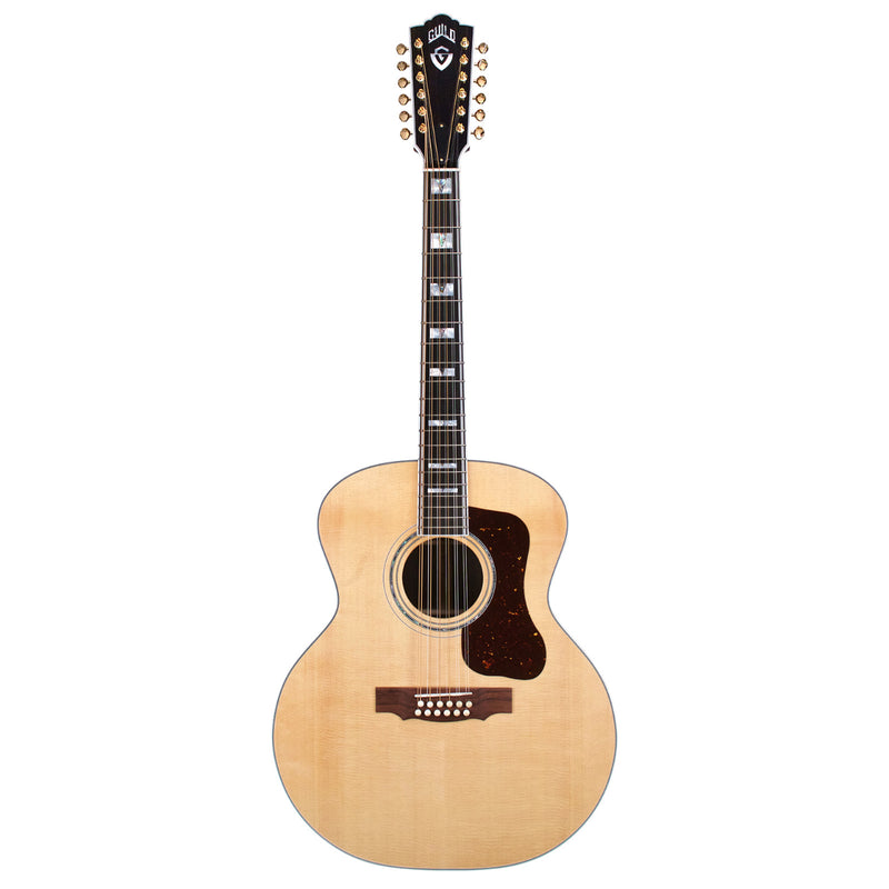 Guild USA F-512 - 12-String Jumbo Acoustic Guitar - Natural Nitro