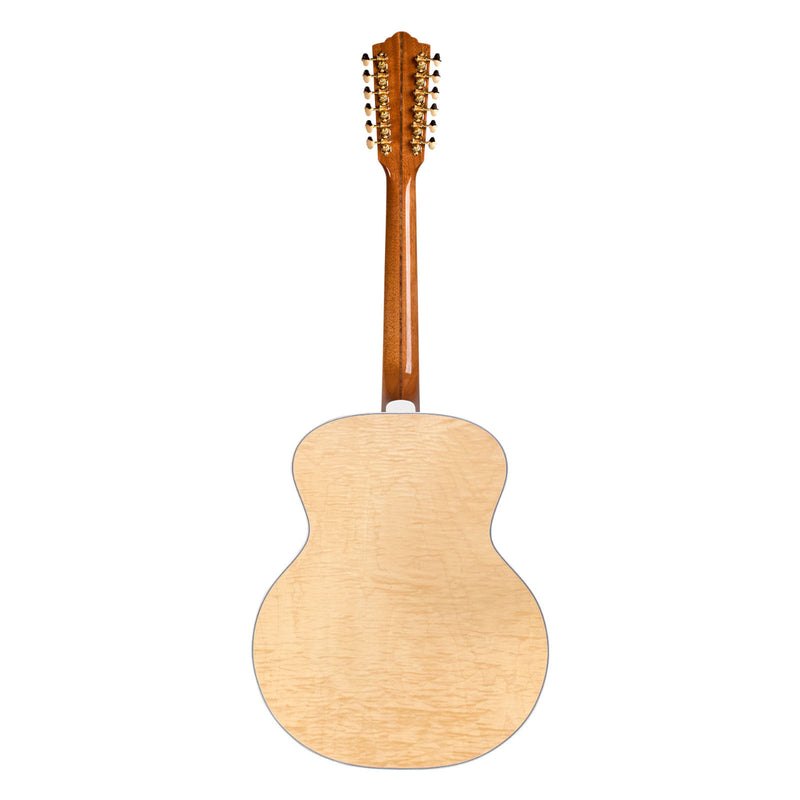Guild USA F-512E Maple - 12-String Jumbo Acoustic Electric Guitar - Blonde Nitro