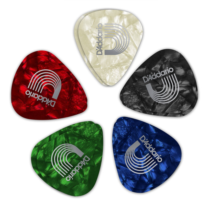 Planet Waves 1CAP2-10 Classic Pearl Celluloïd Guitar Picks - Light, Assortid 10 Pack