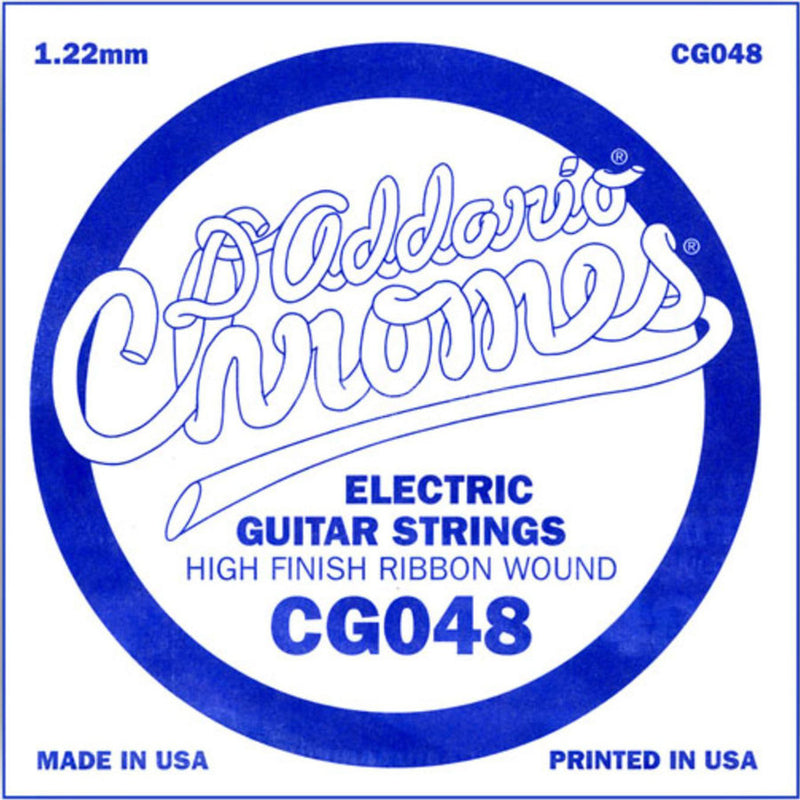D'Addario CG048 XL PLAINE FLATE PLAINE Single Single Guitar String - .048 GAUGE
