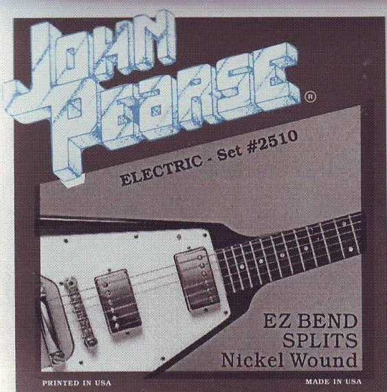 John Pearse JP2510 Nickel Electric Guitar Strings - EZ Bend Splits