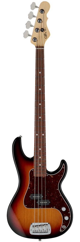 G&amp;L FULLERTON DELUXE SB-1 Corps en aulne avec touche en palissandre des Caraïbes Guitare basse électrique - 3 tons Sunburst 