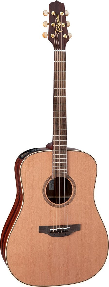 Takamine FN15AR Solid Cedar Dreadnought Acoustic / Electric Guitar With Case (Gloss Natural)
