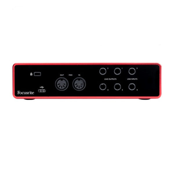 Focusrite SCARLETT 4I4 3RD GEN USB Recording Interface - Red One Music