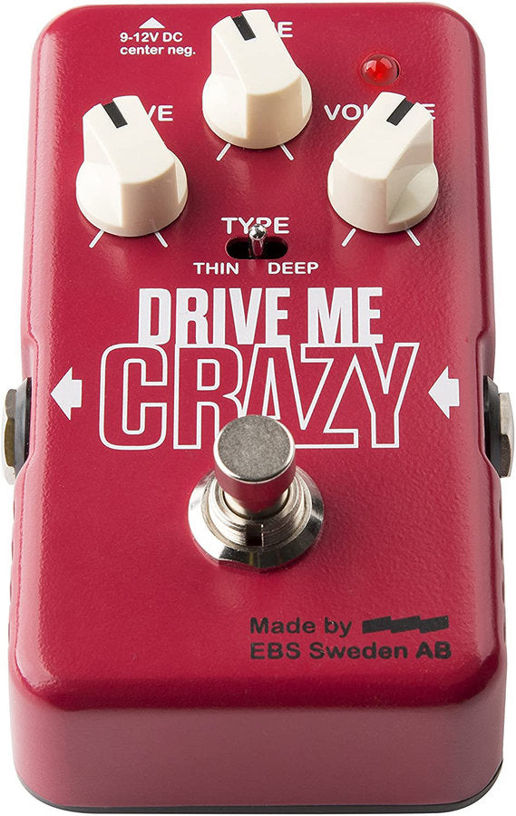 EBS DRIVE ME CRAZY Distortion/Overdrive Bass Pedal