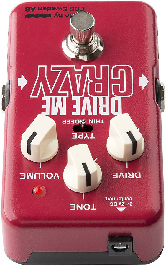 EBS DRIVE ME CRAZY Distortion/Overdrive Bass Pedal