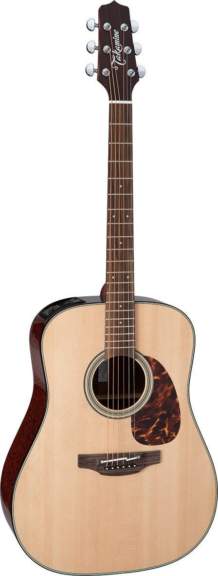 Takamine FT340BS Solid Spruce Dreadnought Acoustic / Electric Guitar With Case (Gloss Natural)