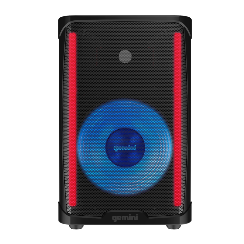 Gemini GD-L115BT 1000W Powered Bluetooth Party DJ Speaker w/ LED Lights