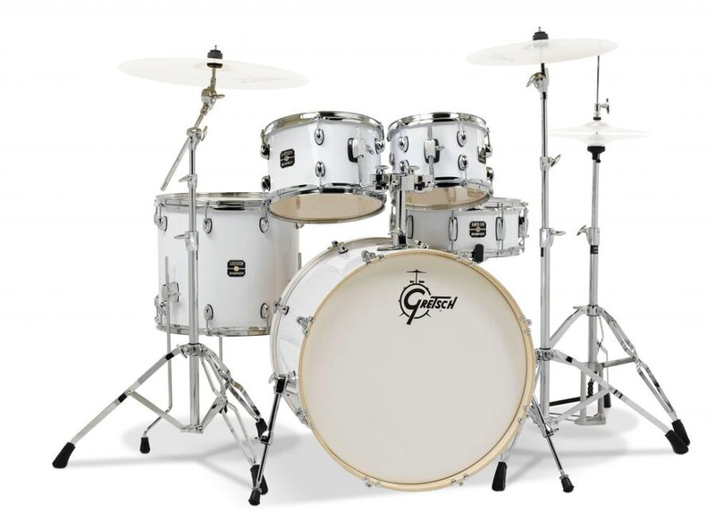 Gretsch Drums GE46055W Energy 5-Piece Drum Kit With 20" Bass Drum (White)
