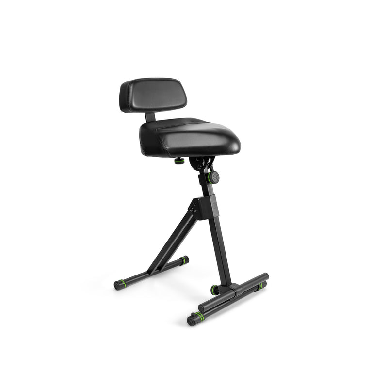 Gravity GR-GFMSEAT1BR Height Adjustable Stool w/ Foot and Backrest