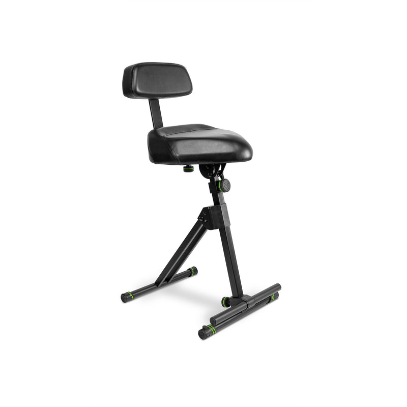 Gravity GR-GFMSEAT1BR Height Adjustable Stool w/ Foot and Backrest