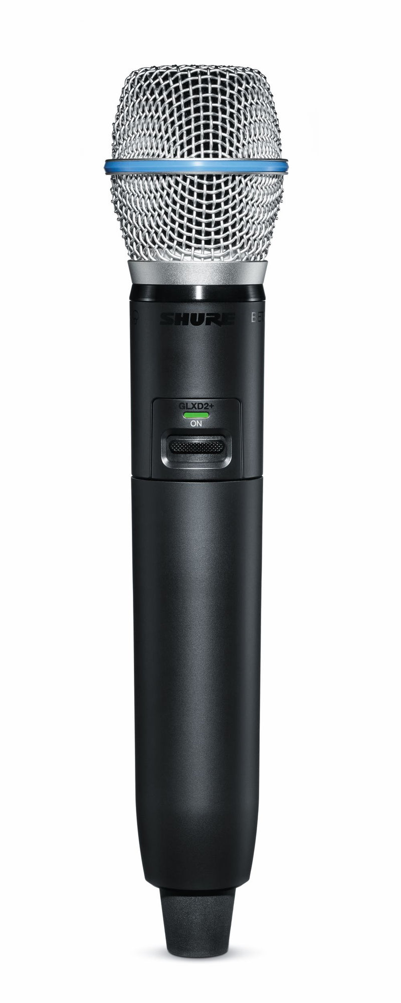 Système sans fil double bande Shure GLXD24R+ avec récepteur demi-rack GLXD4R+ et émetteur portatif Beta®87A