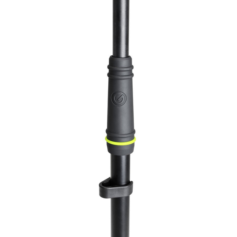 Gravity GR-GMS2222B Short Microphone Stand w/ Round Base and 2-Point Adjustment Telescoping Boom