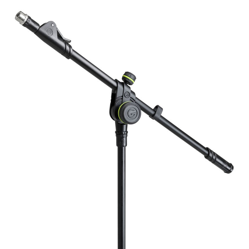 Gravity GR-GMS4222B Short Microphone Stand w/ Folding Tripod Base and 2-Point Adjustment Telescoping Boom