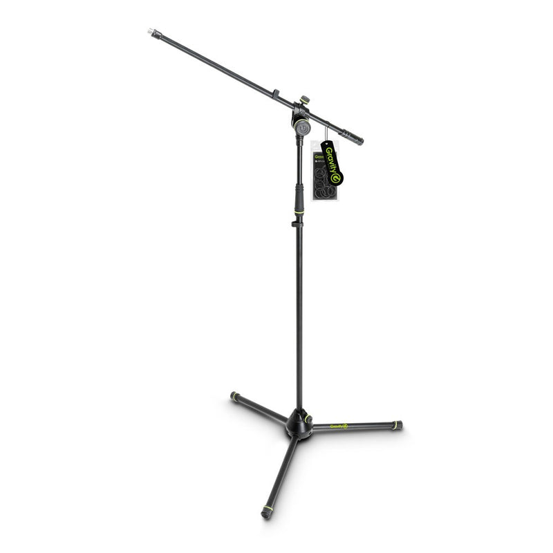 Gravity GR-GMS4321B Microphone Stand w/ Folding Tripod Base & 2-Point  Adjustment Boom