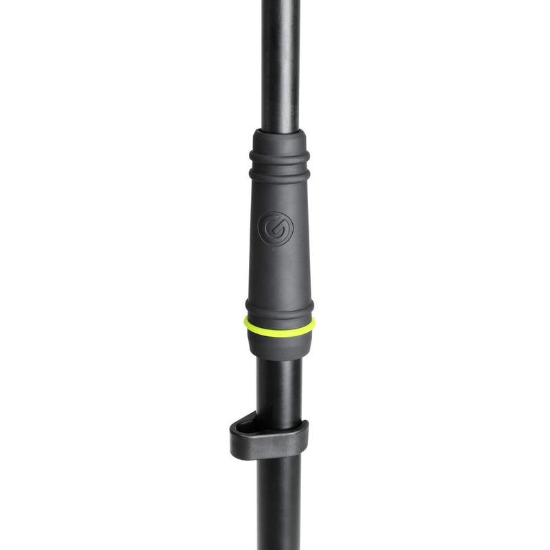 Gravity GR-GMS4321B Pied de microphone avec base de trépied pliable et flèche de réglage à 2 points