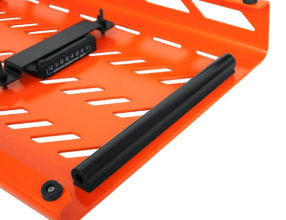 Gator GPB-XBAK-OR Extra Large Aluminum Pedal Board W/ Carry Bag - British Orange