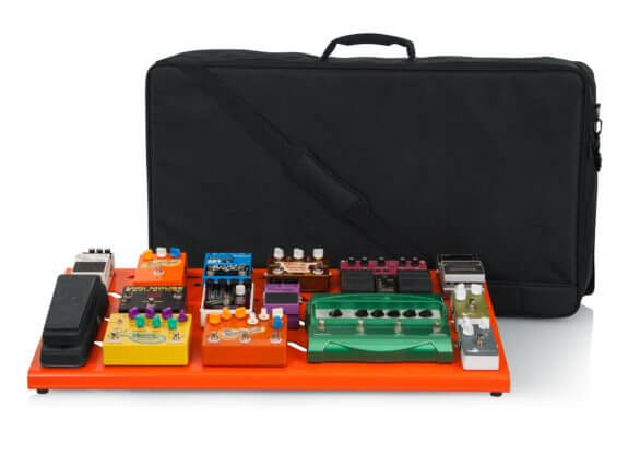 Gator GPB-XBAK-OR Extra Large Aluminum Pedal Board W/ Carry Bag - British Orange