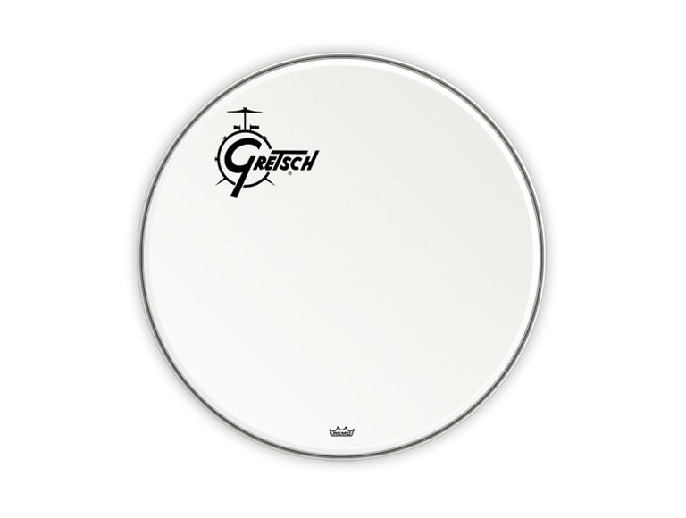 Gretsch Drums Peau de grosse caisse avec revêtement avec logo Gretsch Offset 24"
