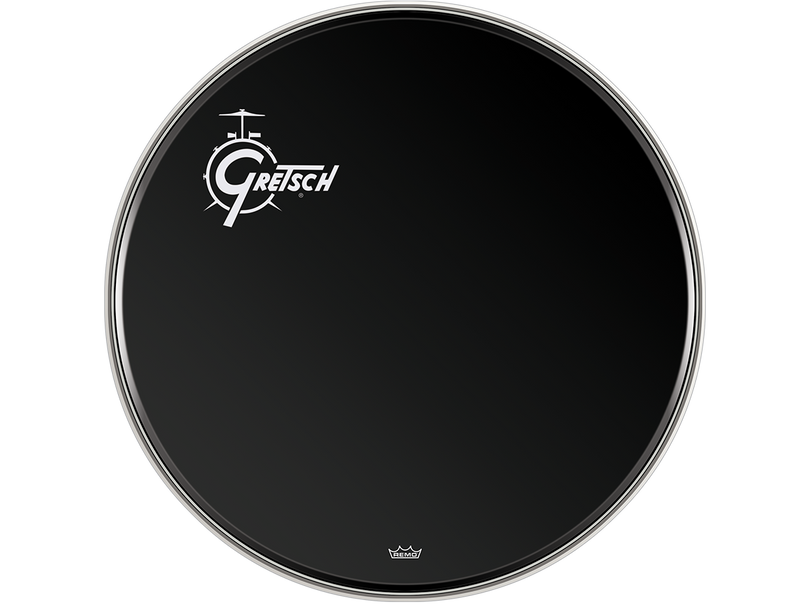 Gretsch Bass Drum Head Ebony 26 With Offset Logo