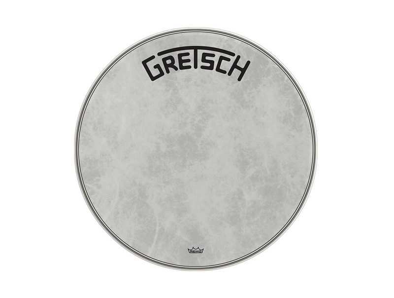 Gretsch Drums GRDHFS22B Peau de grosse caisse Fiberskyn 22 avec logo Broadkaster