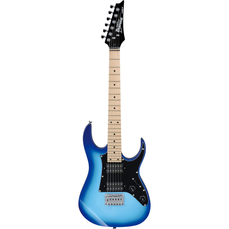 Ibanez GRGM21MBLT GIO RG Mikro - Guitare électrique à diapason court avec Humbuckers Infinity - Blue Burst