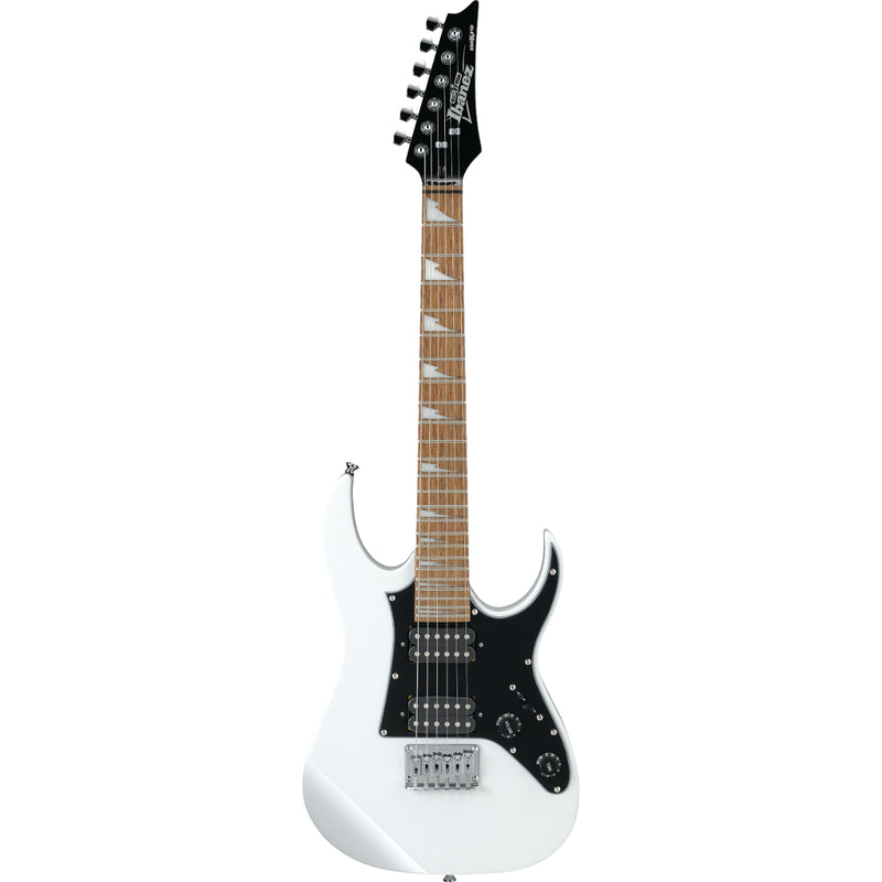 Ibanez GRGM21WH GIO RG Mikro - Guitare électrique à diapason court avec Humbuckers Infinity - Blanc