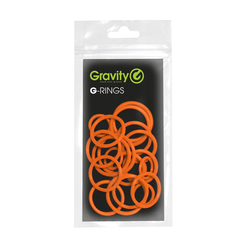 Gravity GR-GRP5555ORG1 Pack d'anneaux universel - Orange électrique 