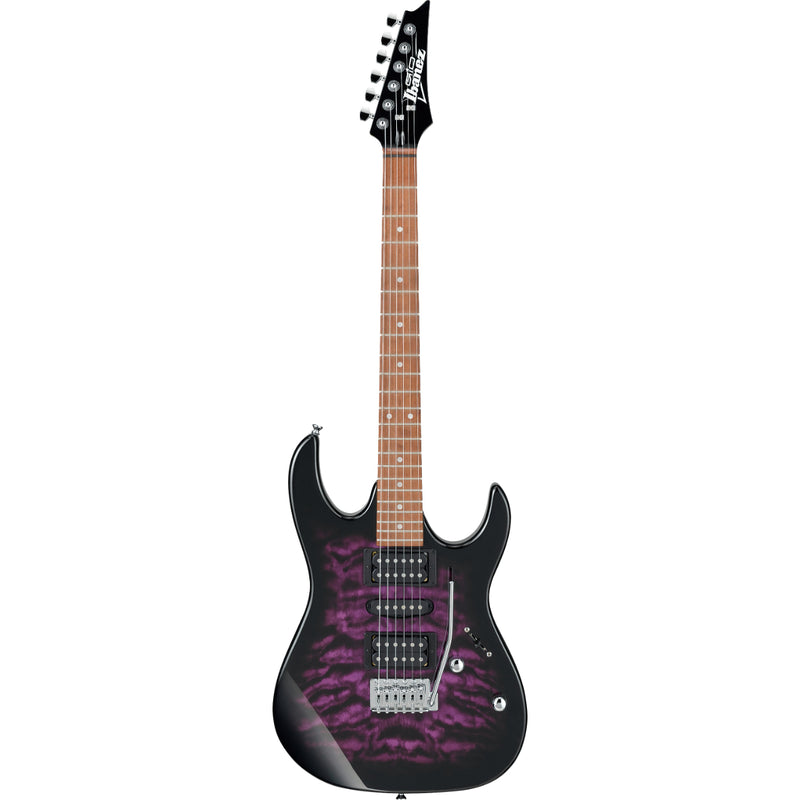 Ibanez GRX70QATVT GIO RX - Guitare électrique avec configuration de micro HSH - Transparent Violet Sunburst