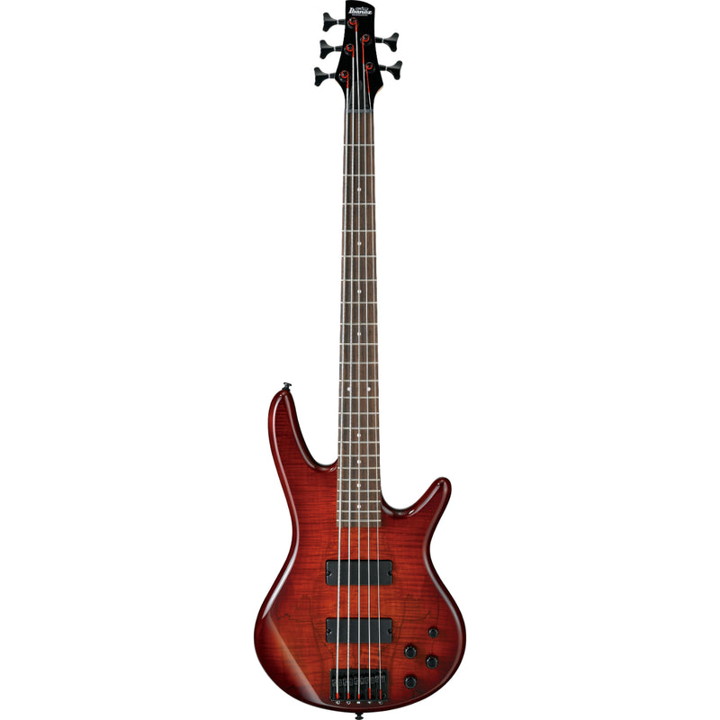 Ibanez GSR205SMCNB 5 String - Electric Bass with Active Phat II EQ - Charcoal Brown Burst