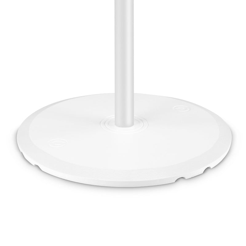 Gravity GR-GSSPWBSET1W Speaker Stand w/Round Cast Iron Base - White