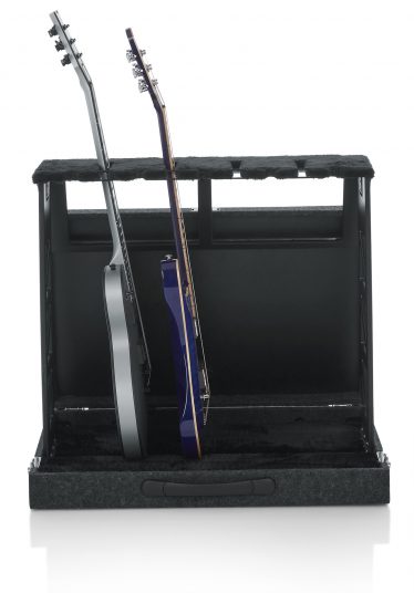 Gator GTRSTD4 Compact Rack Style Four Guitar Stand That Folds Into Case