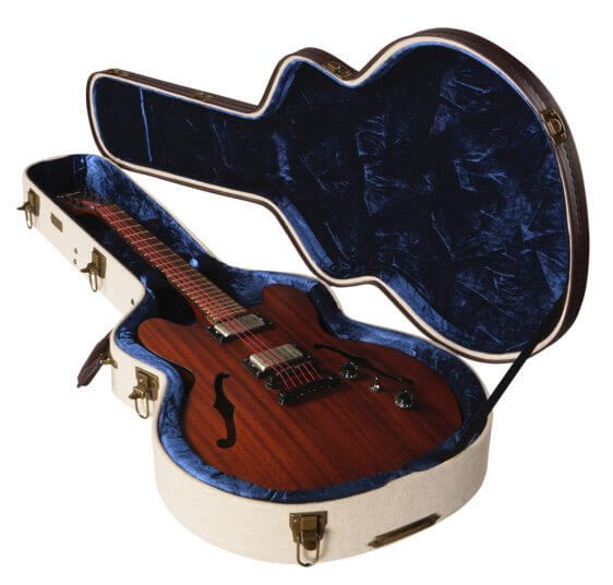 Gator GW-JM335 Semi-Hollow Electrics Deluxe Wood Case - Journeyman Burlap Exterior