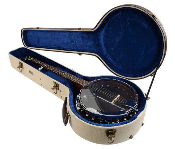 Gator GW-JM-BANJO-XL Deluxe Banjo Wood Case - Journeyman Burlap Exterior