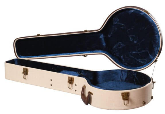 Gator GW-JM-BANJO-XL Deluxe Banjo Wood Case - Journeyman Burlap Exterior