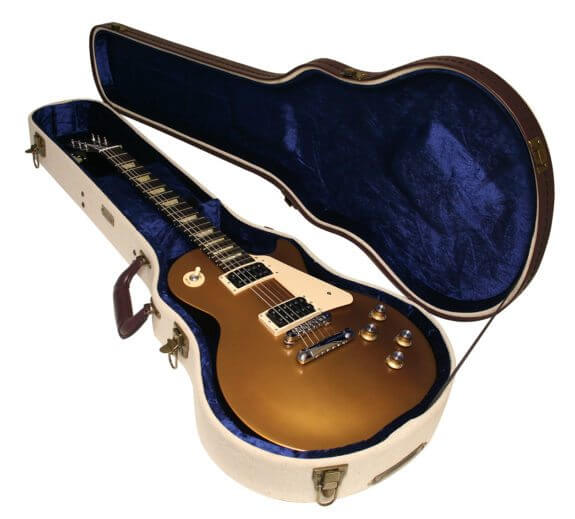 Gator GW-JMLPS Journeyman Series Les Paul Deluxe Wood Case - Journeyman Burlap Exterior