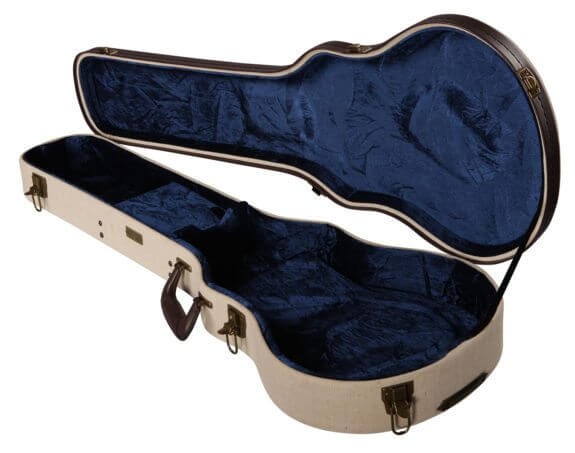 Gator GW-JMLPS Journeyman Series Les Paul Deluxe Wood Case - Extérieur en toile de jute Journeyman