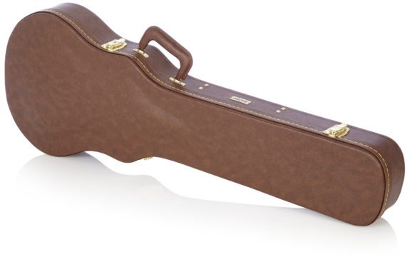 Gator GW-LP-BROWN Gibson Les Paul® Guitar Deluxe Wood Case - Vintage Brown Exterior