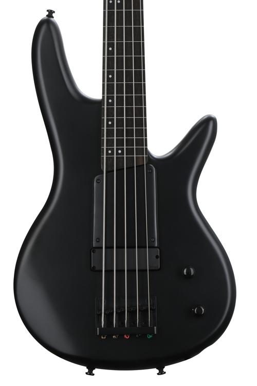 Ibanez GWB35BKF - Basse électrique avec accastillage noir - Black Flat Bass